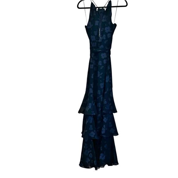 Lauren Ralph Lauren Floral Tiered Jacquard Gown Halter Dress Women's Size 8 NWT - Picture 15 of 16